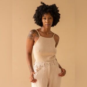 ATELIER DELPHINE ALPACA BODYSUIT SIZE S COLOR: POWDER